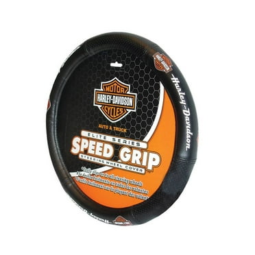 Harley-Davidson Skull Black Speed Grip Style Steering Wheel Cover P6646 PlastiColor Harley-Davidson Skull Black Speed Grip Style Steering Wheel Cover P6646 PlastiColor